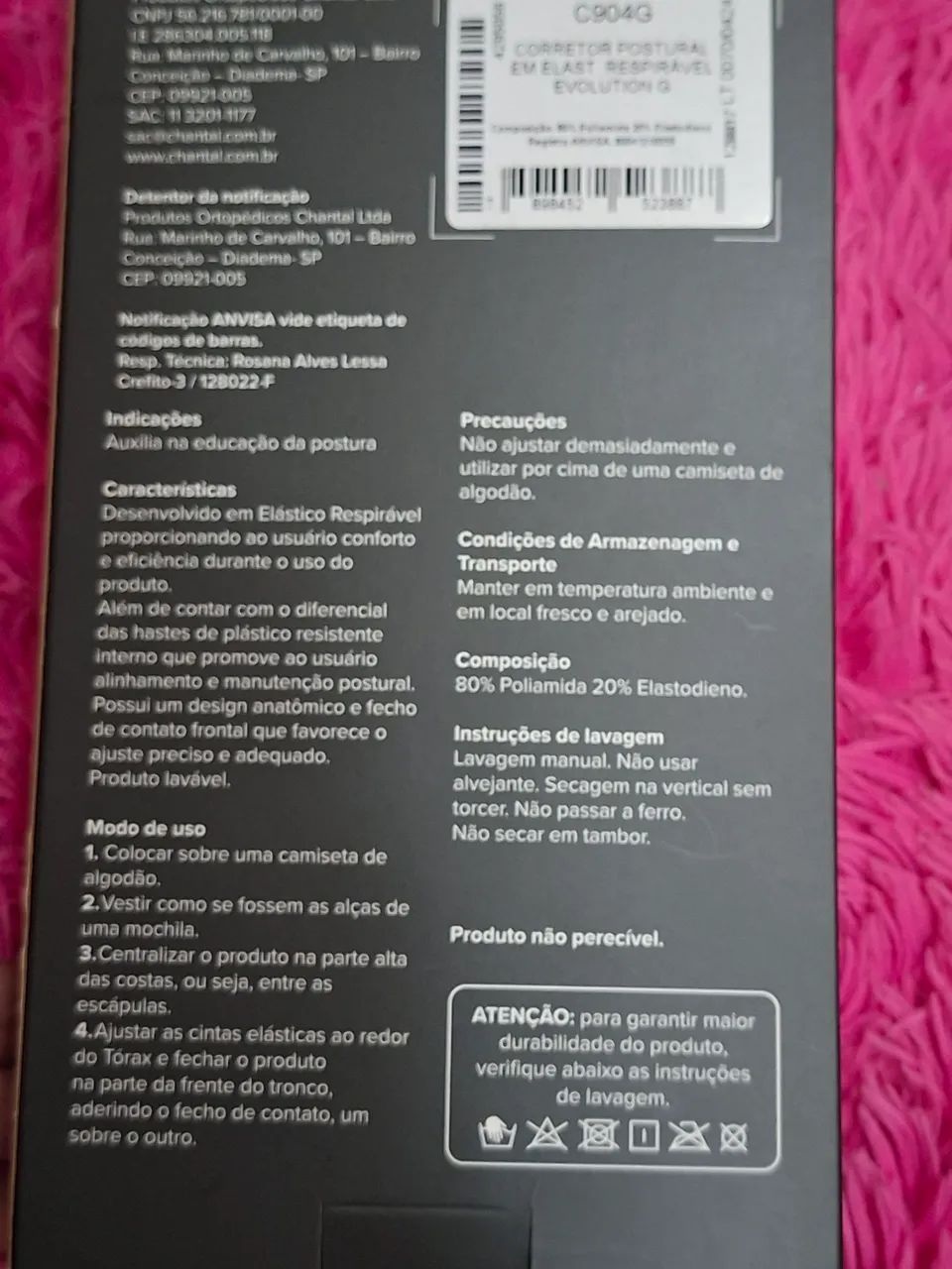 Corretor Postural em Elástico Respirável Evolution - Chantal (Tamanho G). - Foto 4