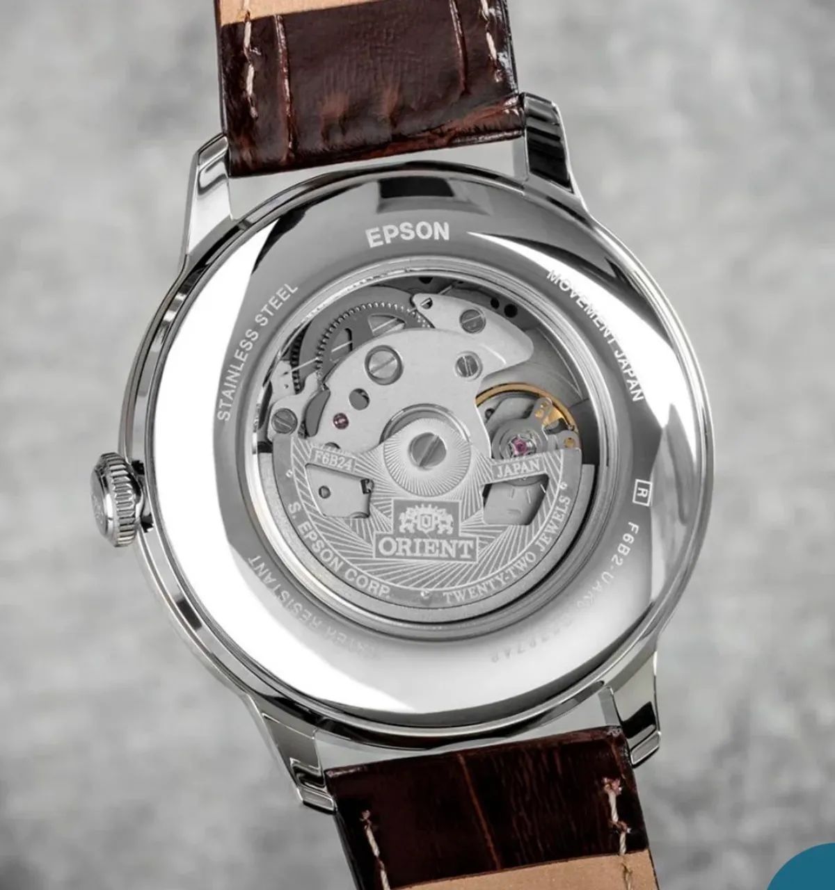 Relógio Orient Bambino Sun e Moon Novo - Foto 5