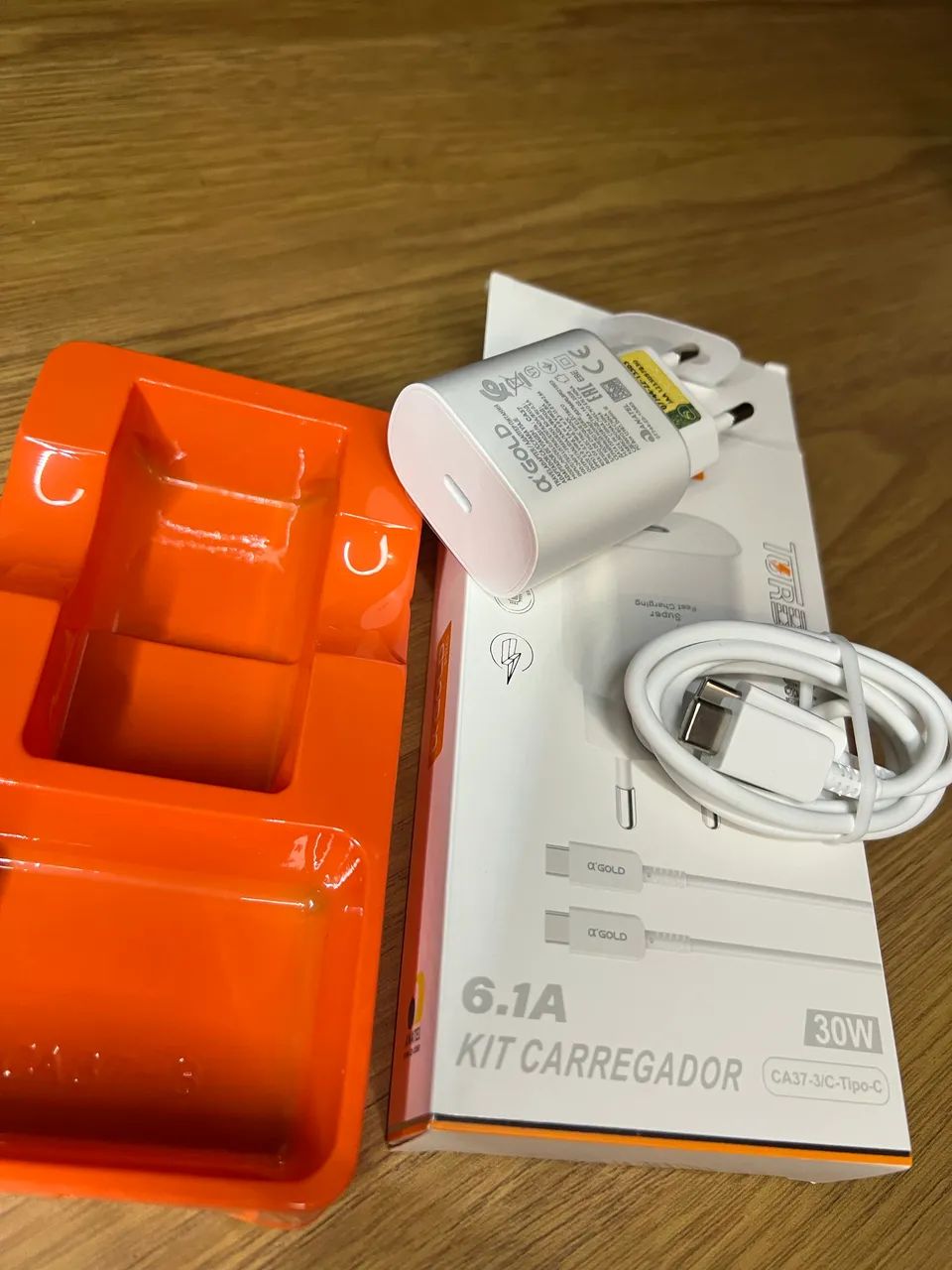 Carregador Turbo Tipo C 30w Para Iphone 15 16 17 Pro Max Branco - Foto 4