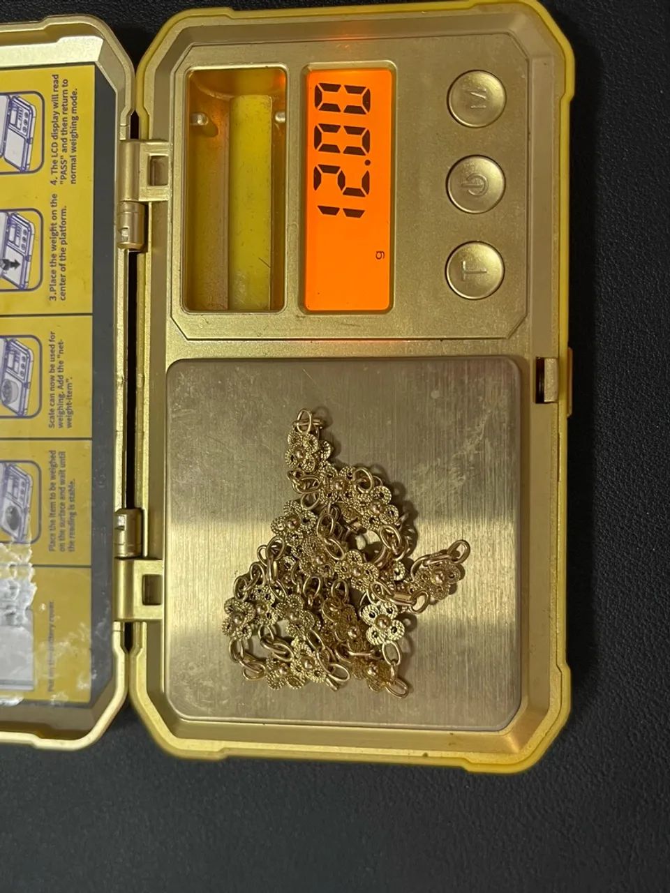 Corrente e Pulseira Flor Maciço de ouro 18k procedência garantia eterna - Foto 4