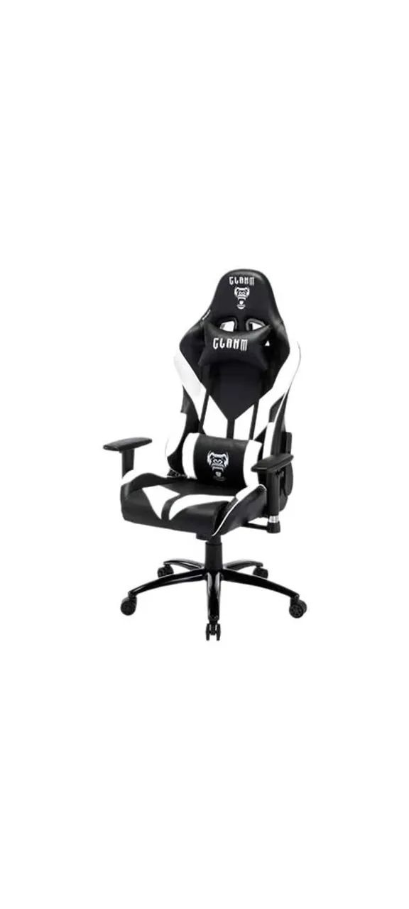 CADEIRA GAMER PRETO C/ BRANCO - CLANM - Foto 3
