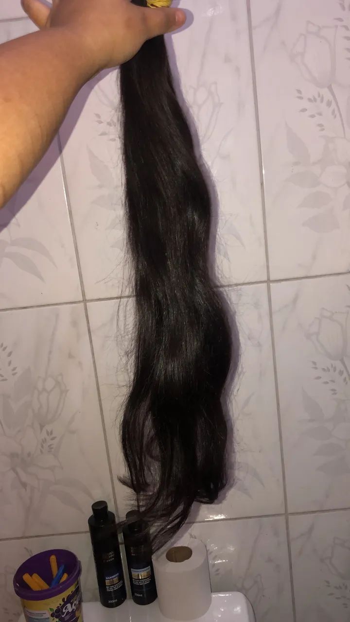 Vendo cabelo 75 cm 150 gramas - Foto 3