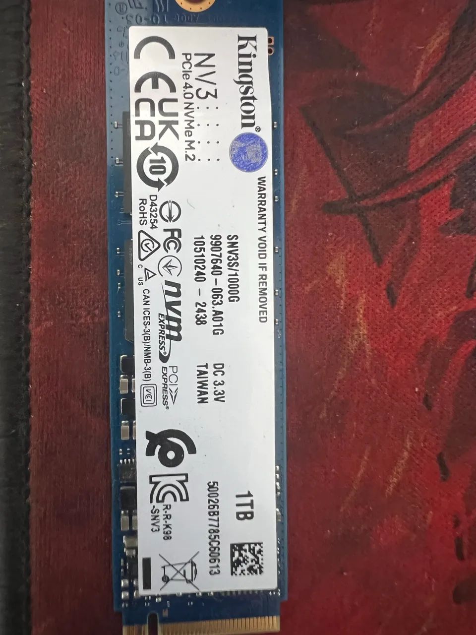 Hd nvme m.2 kingston 1tb