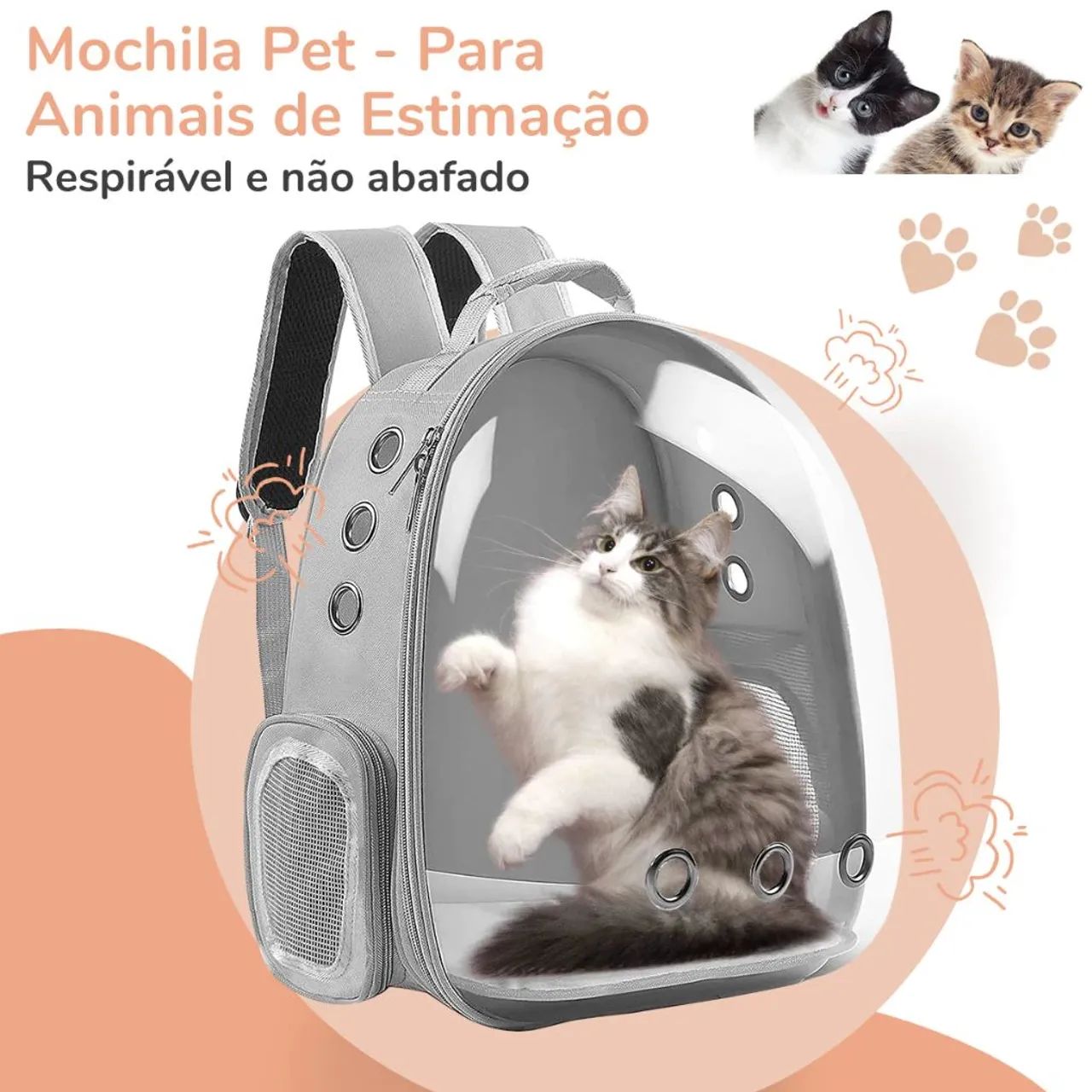 Mochila Transporte de Pets - NOVA - Foto 4