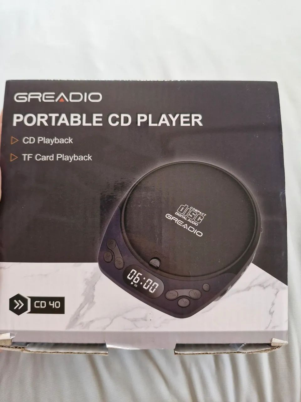 Cd player portátil  NA CAIXA