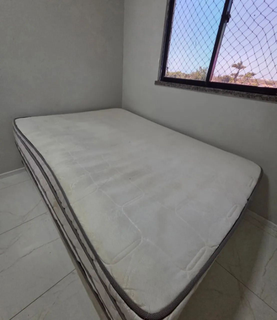 Cama Box Casal Completa (Base + Colchão Bari) - Desapego / Preço Baixo  Preço: - Foto 3