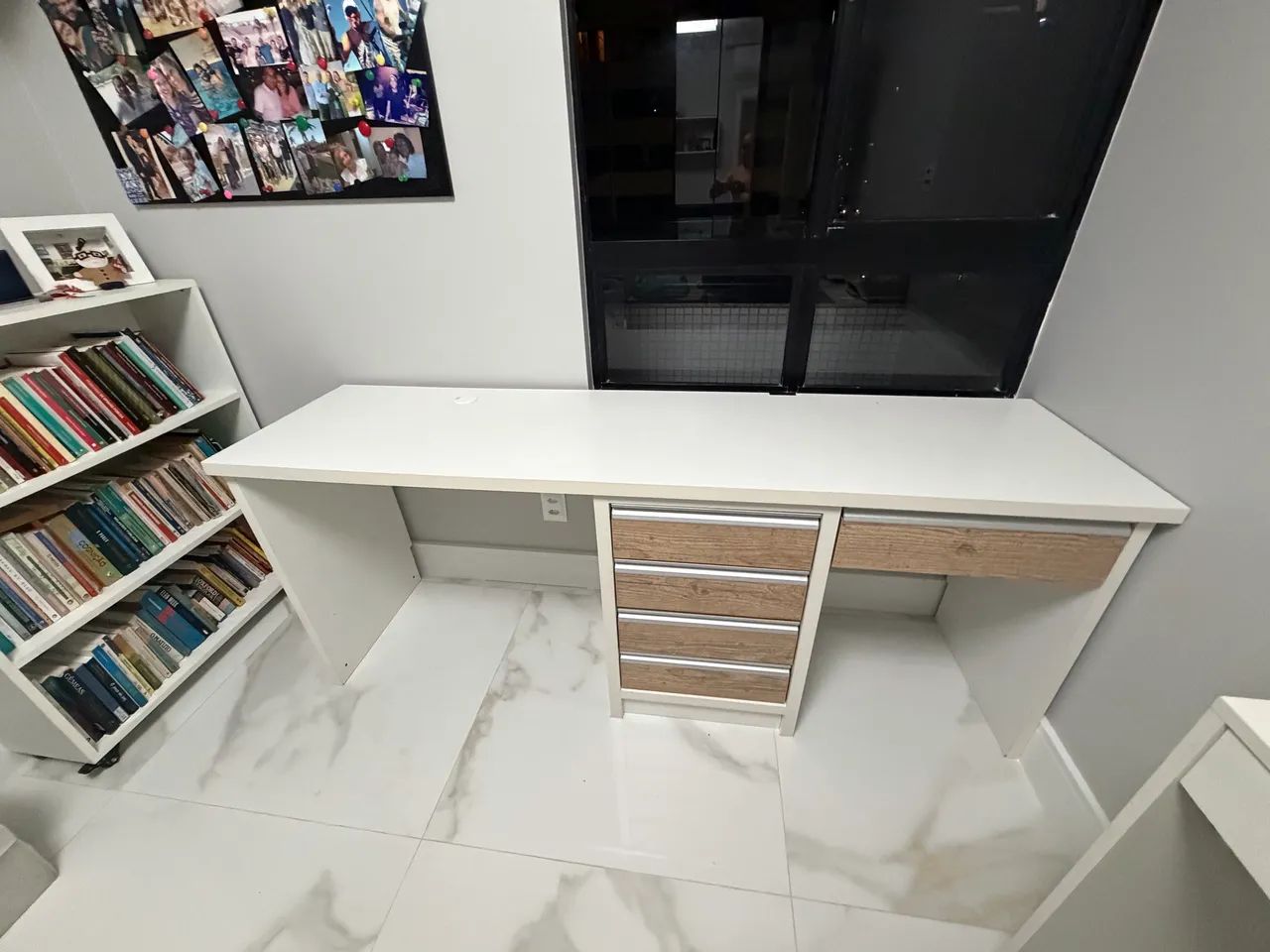 Escrivaninha mdf com gavetas - Foto 4