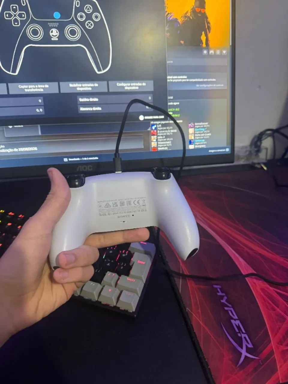 controle de PS5 branco - Foto 3