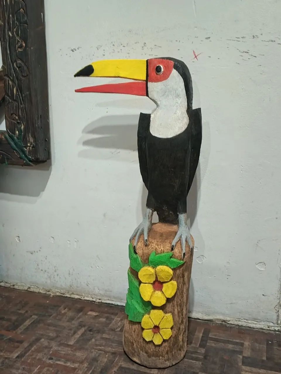 Tucano de maeira excelente pra decoração  - Foto 3
