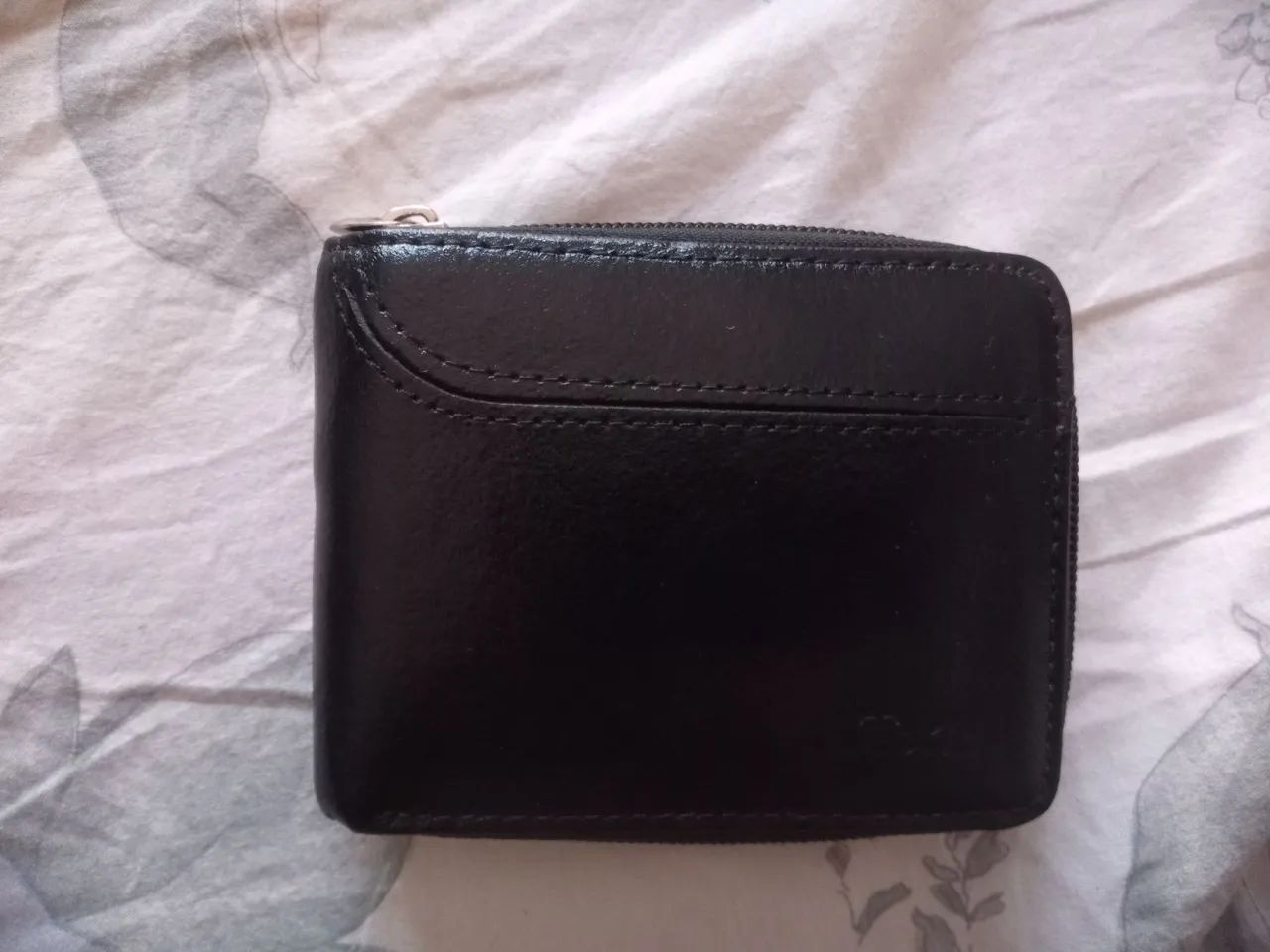 Carteira masculina de couro 