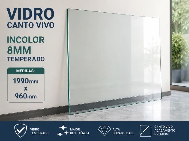 Tampo de vidro de mesa