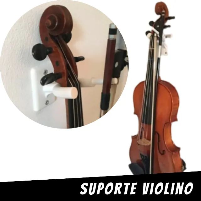 Suporte De Parede Para Violino E Vara, Viola, Ukulele _ MS26