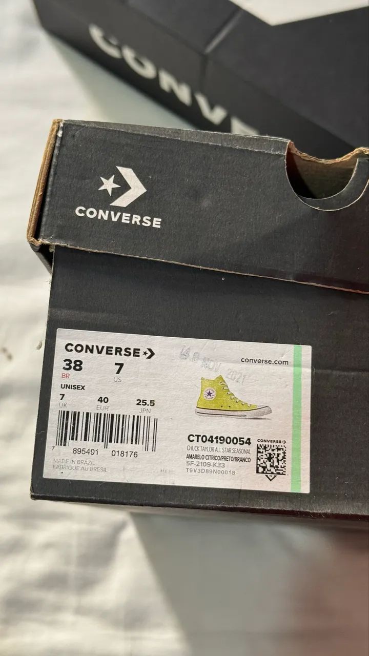 Converse All Star tamanho 38, verde  - Foto 2