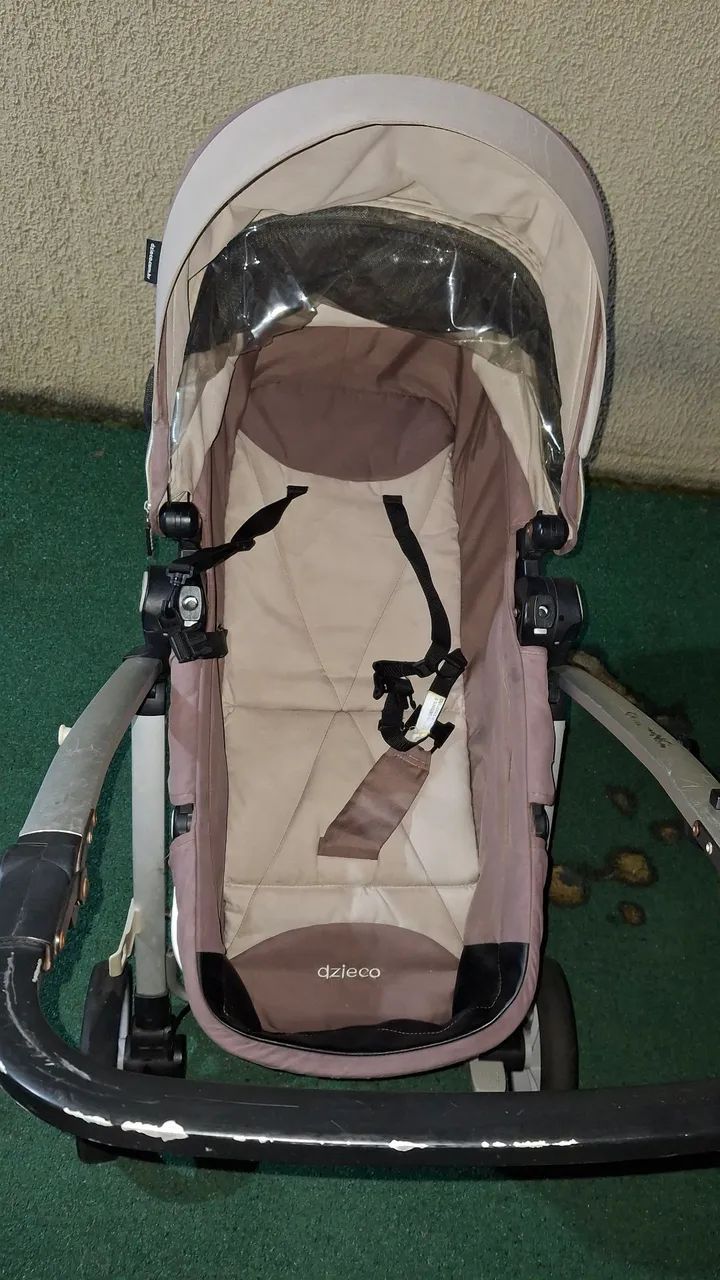 Carrinho de bebe com bebê conforto  - Foto 3