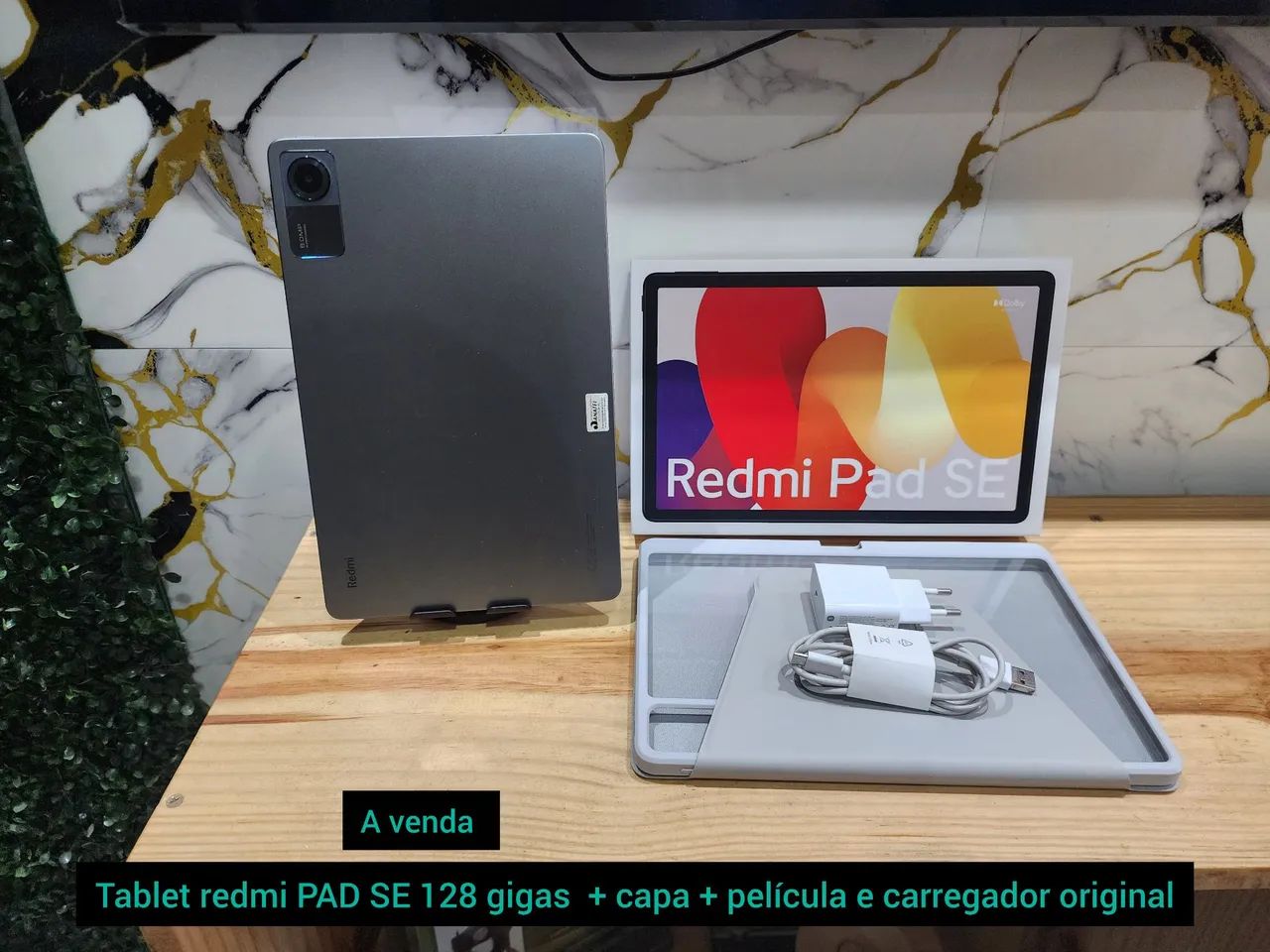 Tablet redmi PAD SE 128 gigas completo 