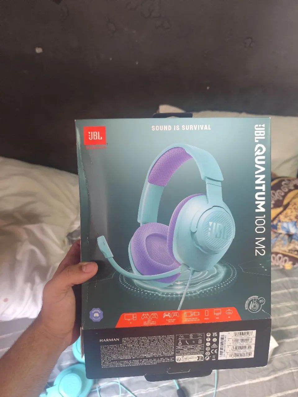 Fone de ouvido gamer JBL Quantum 100 M2  - Foto 5