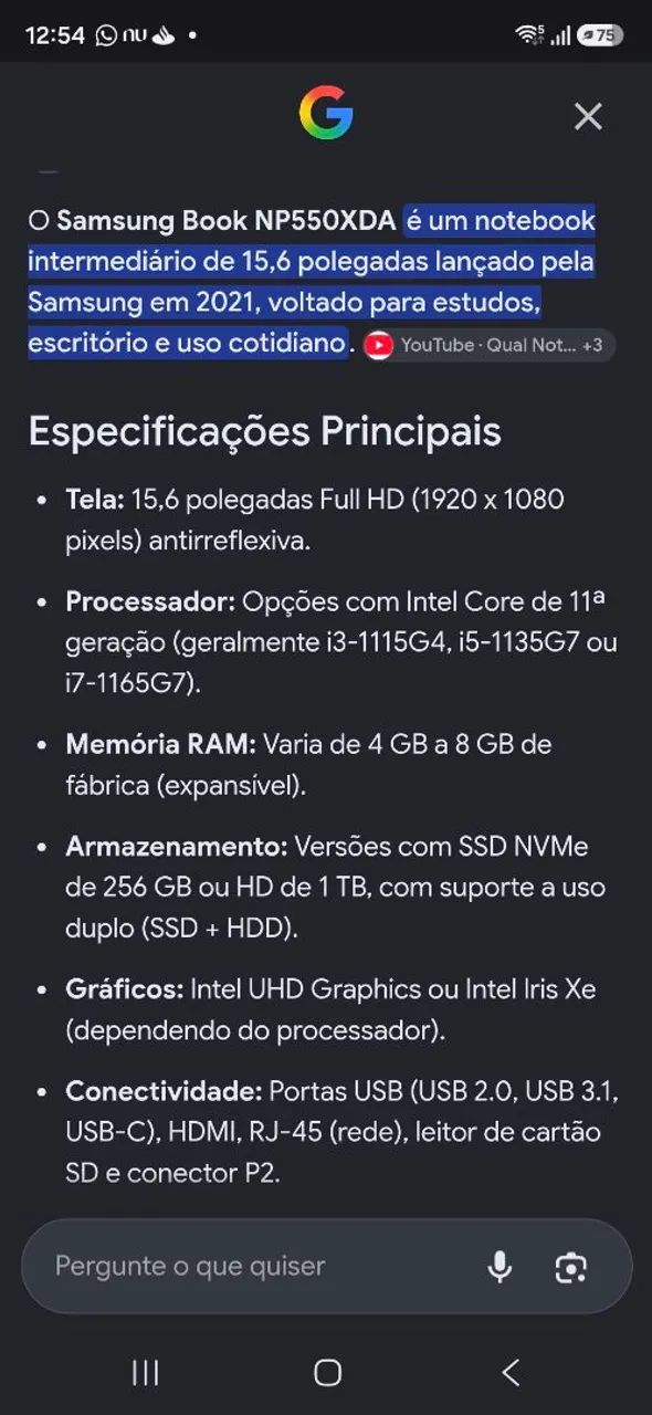 Notebook Samsung book 15,6' SSD 480GB - SEMINOVO - Foto 5