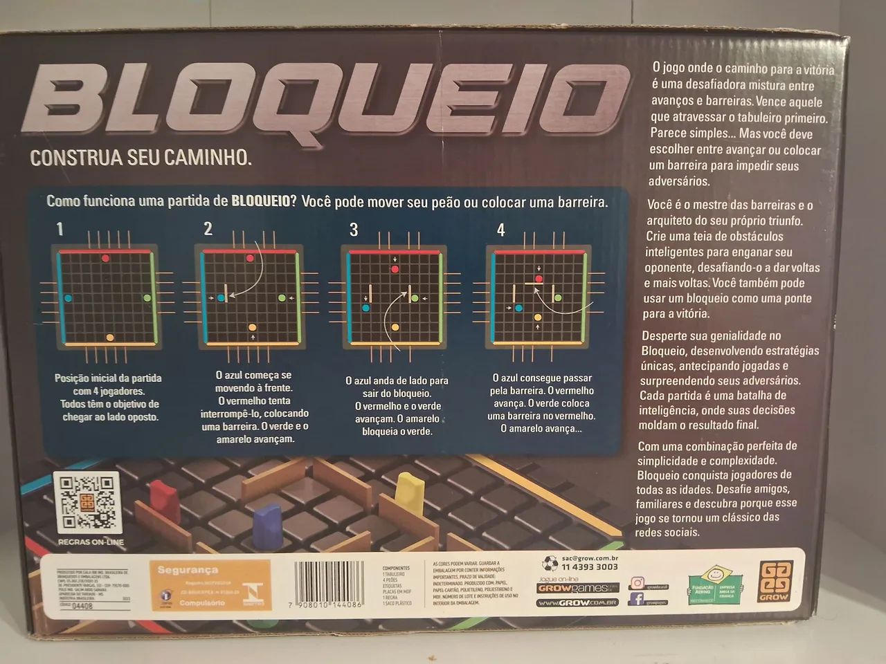 Jogo Bloqueio da Grow usado e completo - Foto 2