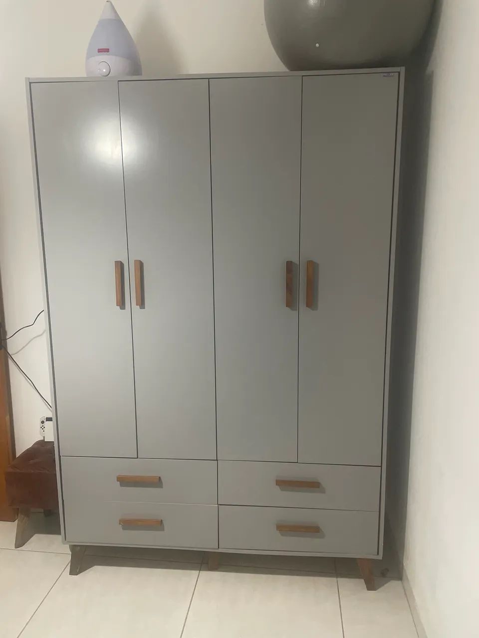 Quarto solteiro cama e guarda-roupa ( sem colchão) - Foto 2