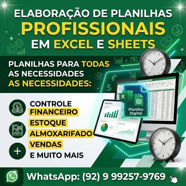 Planilha Excel Completa - estoque e mais