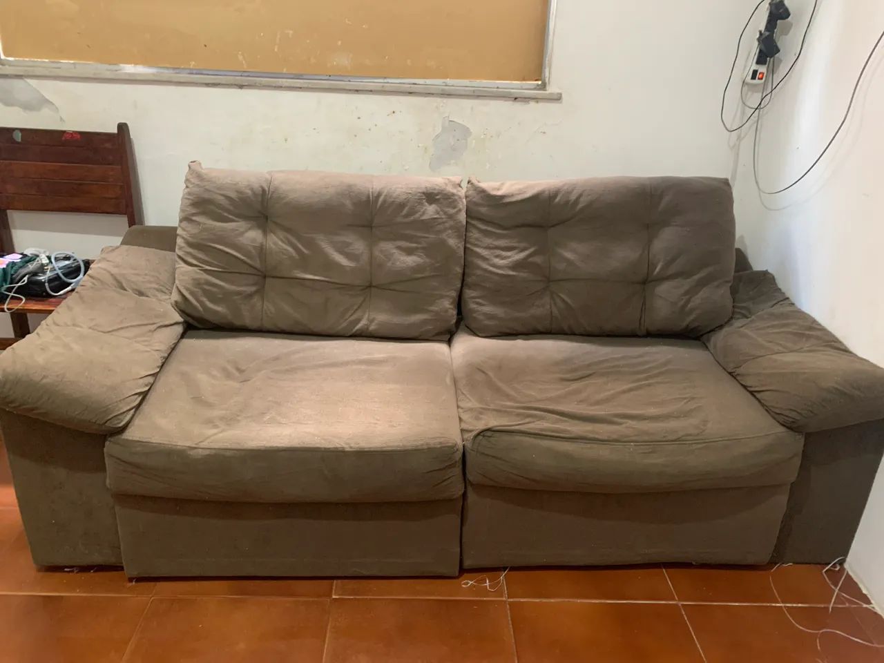 Sofá retrátil 3 Lugares 