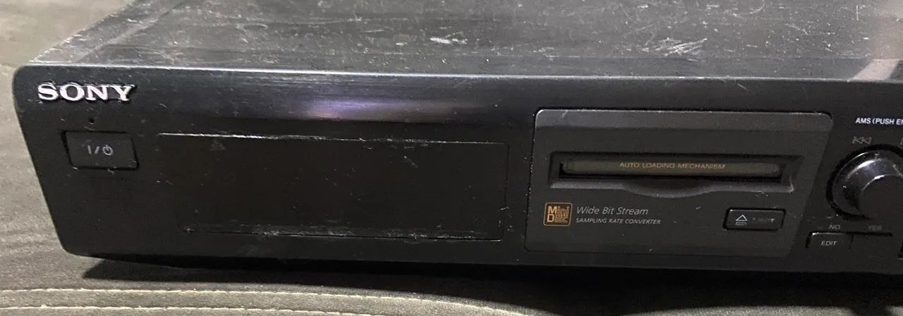 MD Sony Mini Disc MDS JE320 DEFEITO Engrenagem eject - Foto 3
