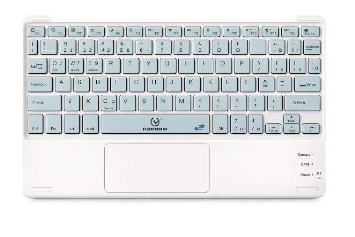 Teclado Sem Fio Bluetooth com Touchpad para Smart Tv Pc Android Mac