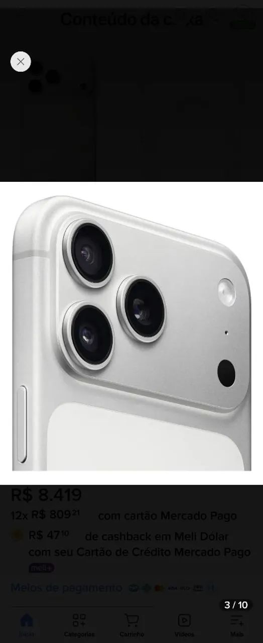 Iphone 17 PRO MAX prata