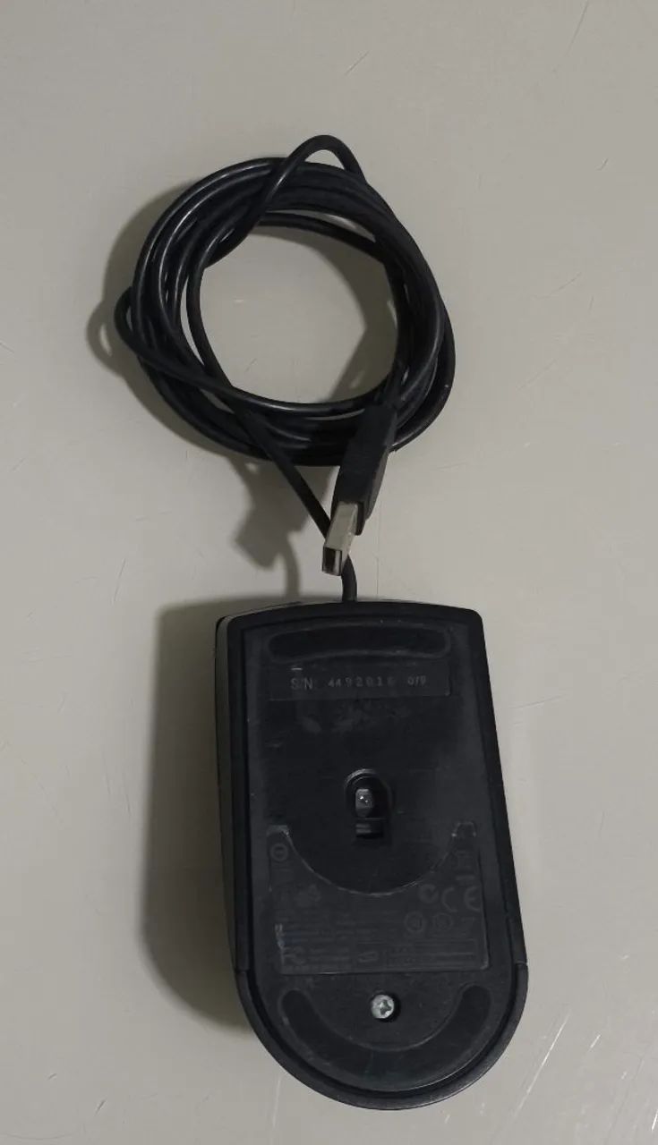 Mouse USB com Fio Preto para PC e Notebook  - Foto 3