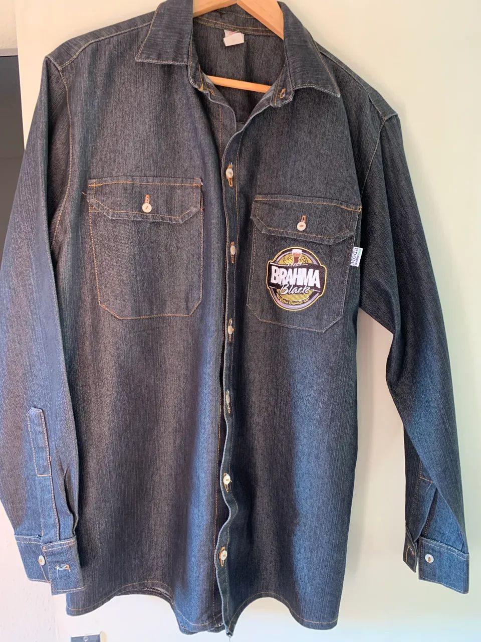 Camisa jeans Brahma chopp black  - Foto 4