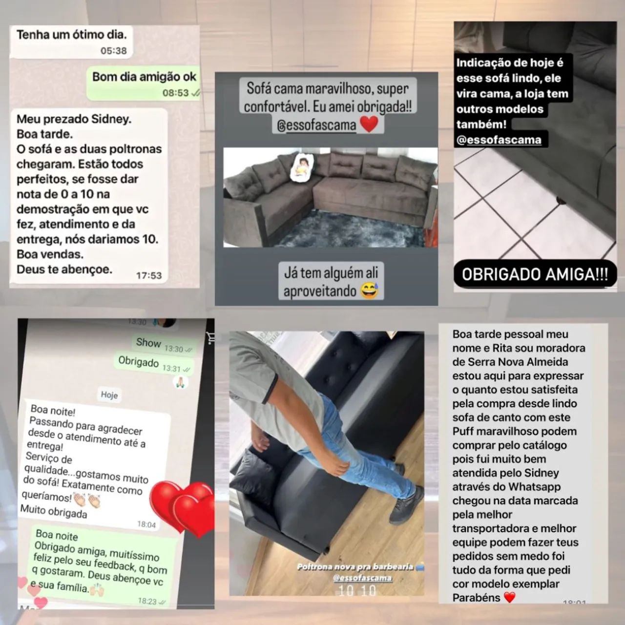 SOFÁ 6 LUGARES, Estilo, Conforto e BAIXO CUSTO! - Foto 2