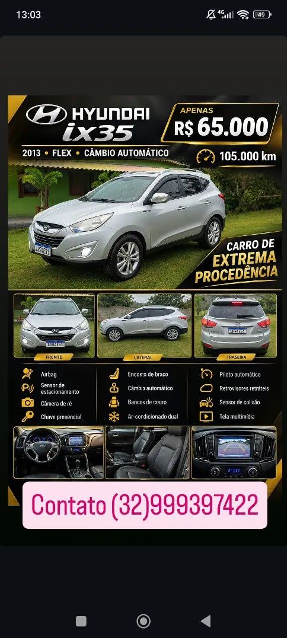 Hyundai Ix35 2.0 16V 2WD FLEX AUT. 2013
