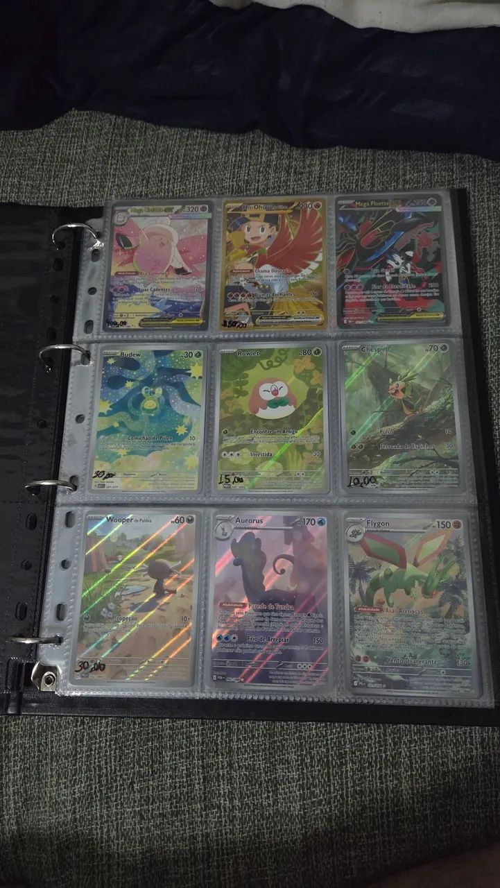 Lote de cards pokemon tcg