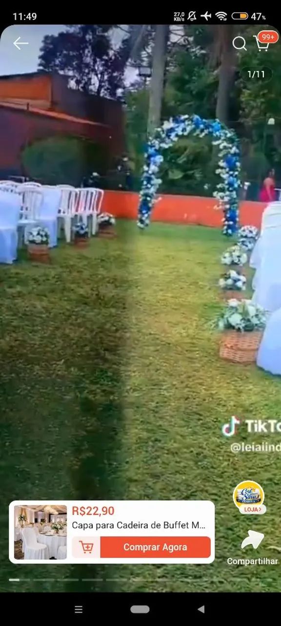 Vendo capa de cadeira para eventos  - Foto 2