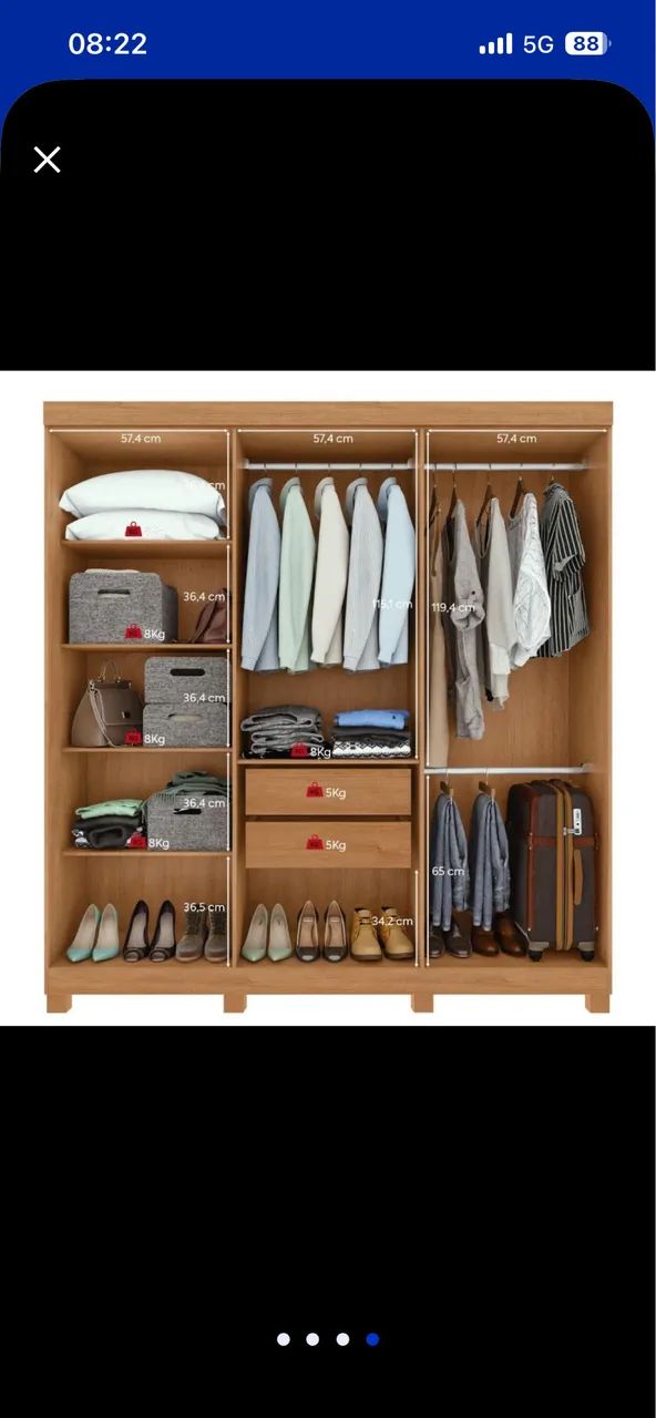 Guarda roupa casal 6 portas  - Foto 3