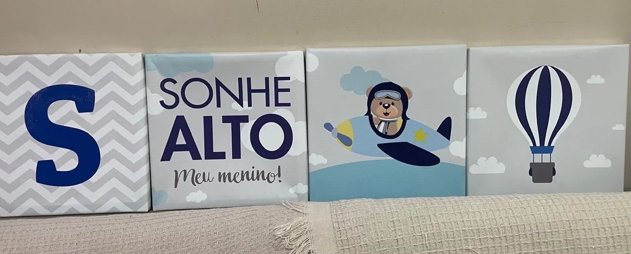 Kit quadrinhos pra decoração 