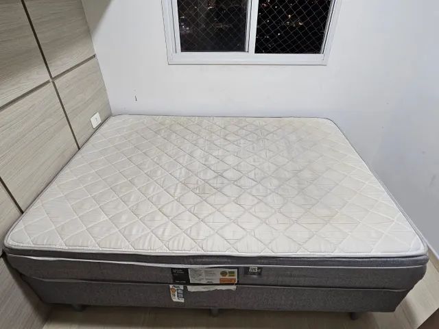 Cama com Colchão - Apenas 6 Meses de Uso (Desapego Mudança)