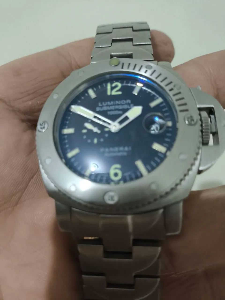 Relógio Luminor Submersible Panerai Aço  - Foto 4
