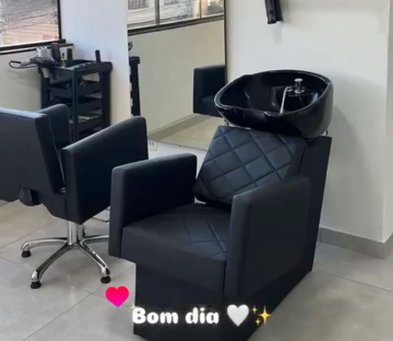 Lavatório e cadeira cabeleireira  - Foto 2