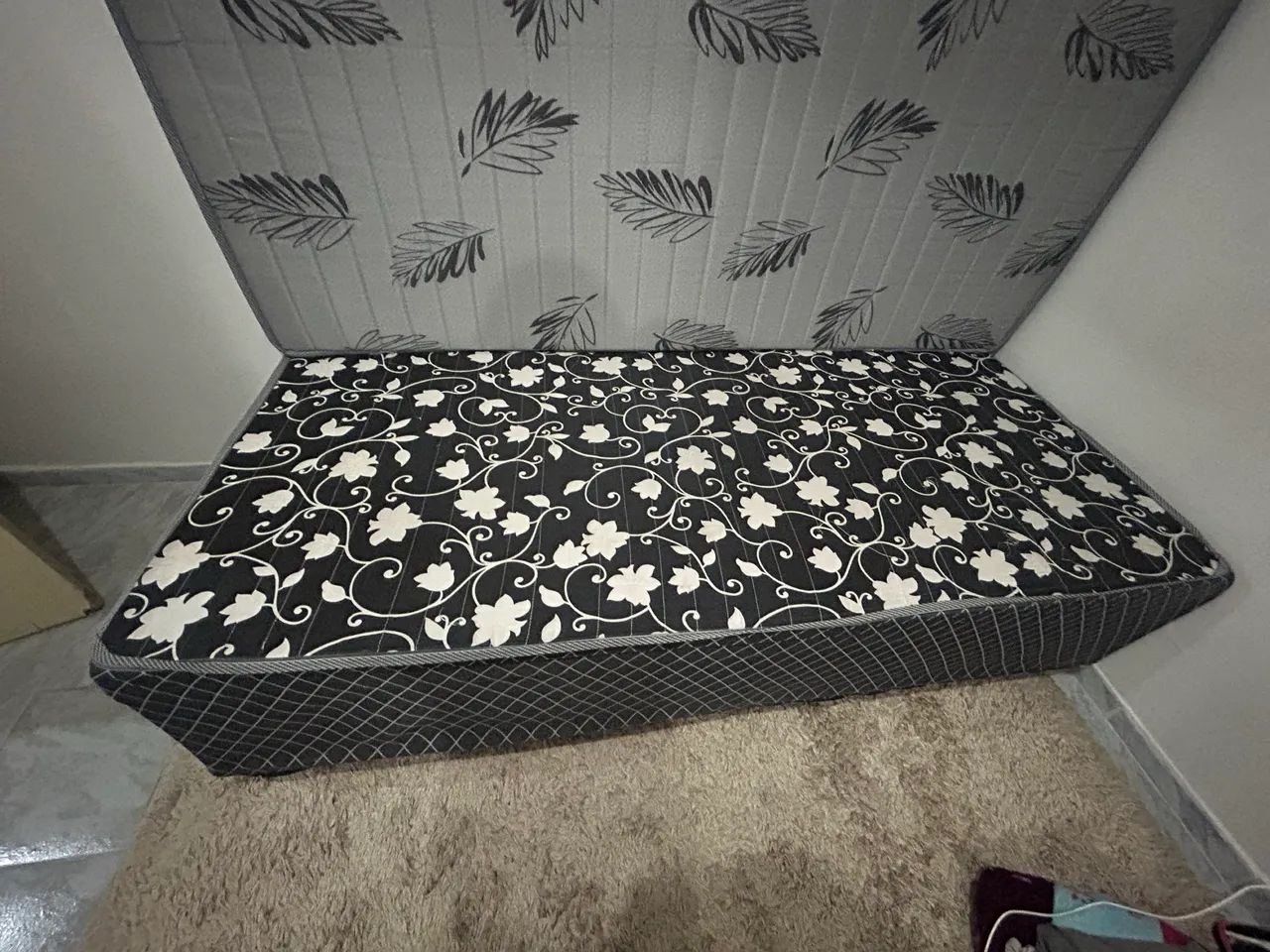 Base cama box solteiro e colchão  - Foto 2