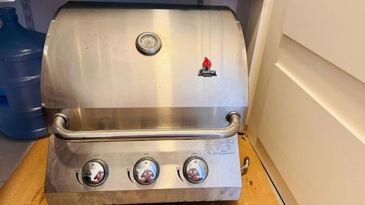 Churrasqueira A Gas De Embutir Em Inox 3 Queimadores - Foto 3