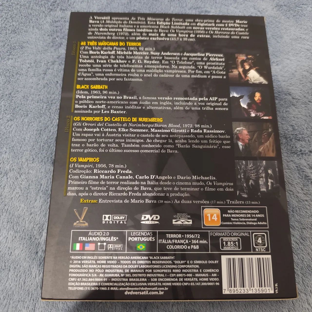 DVD Black Sabbath - A Obra Prima de Mario Bava - Foto 2