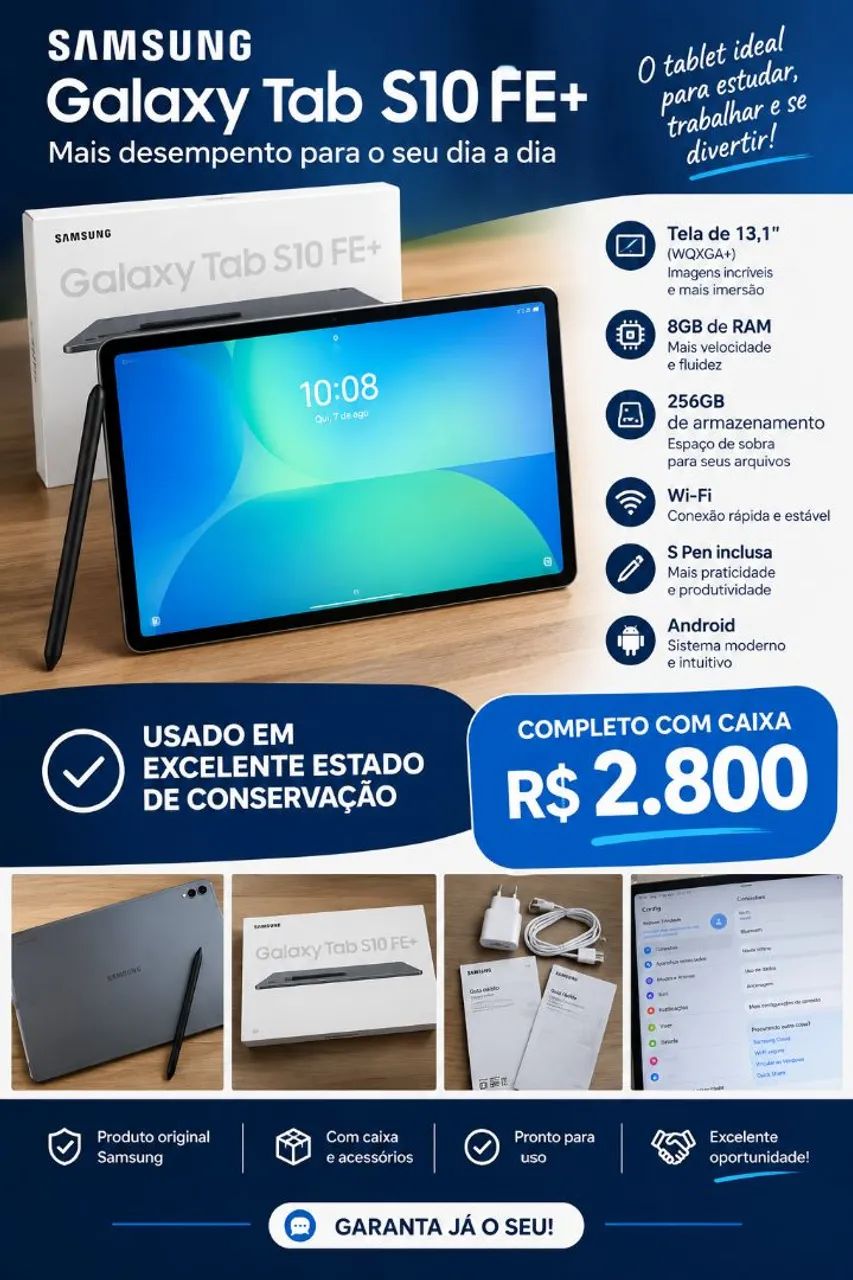 Samsung Galaxy tab s10 fe plus 