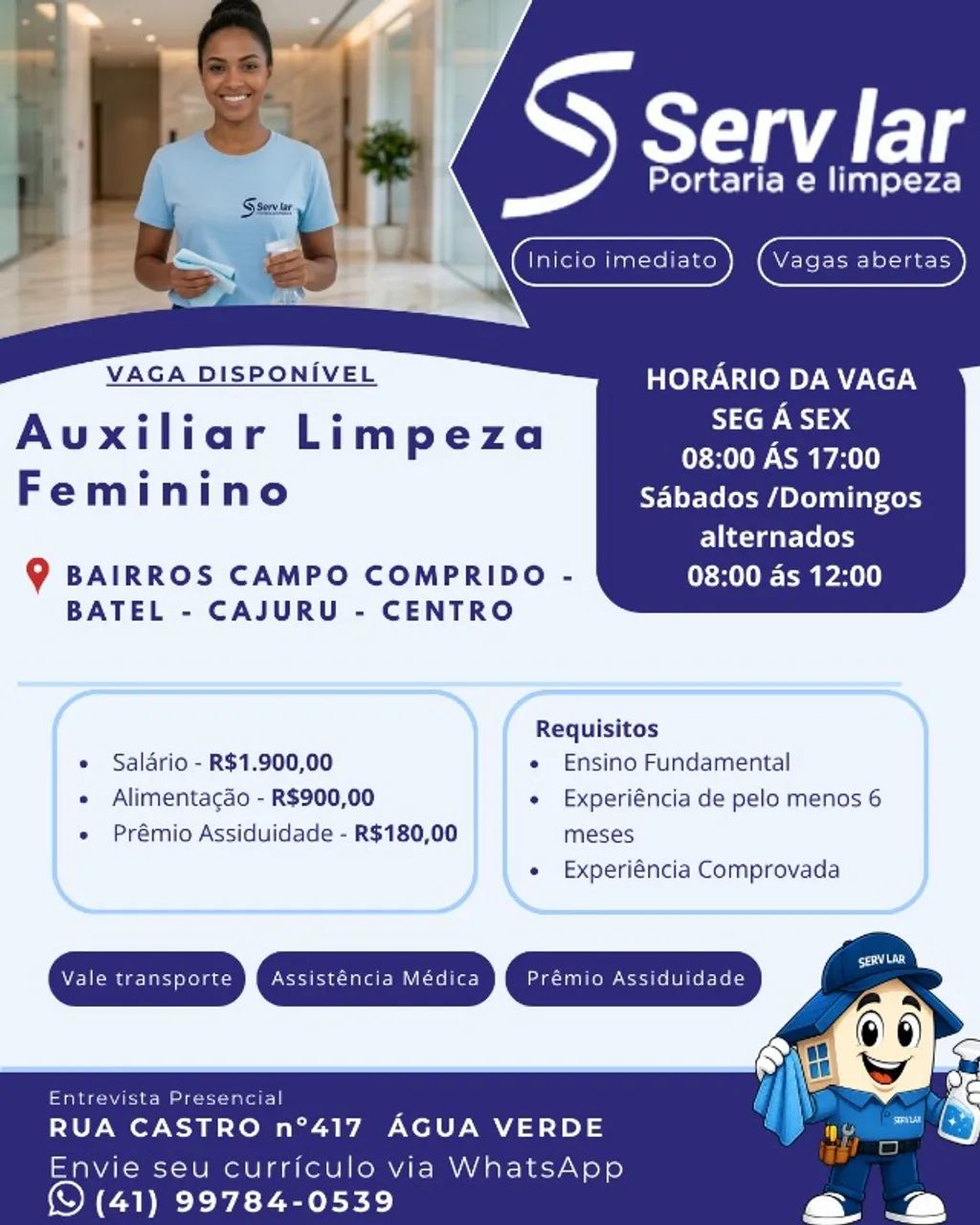 Auxiliar de Limpeza