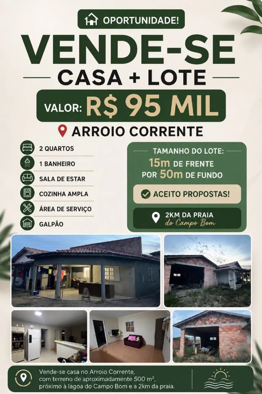 Casa com terreno 