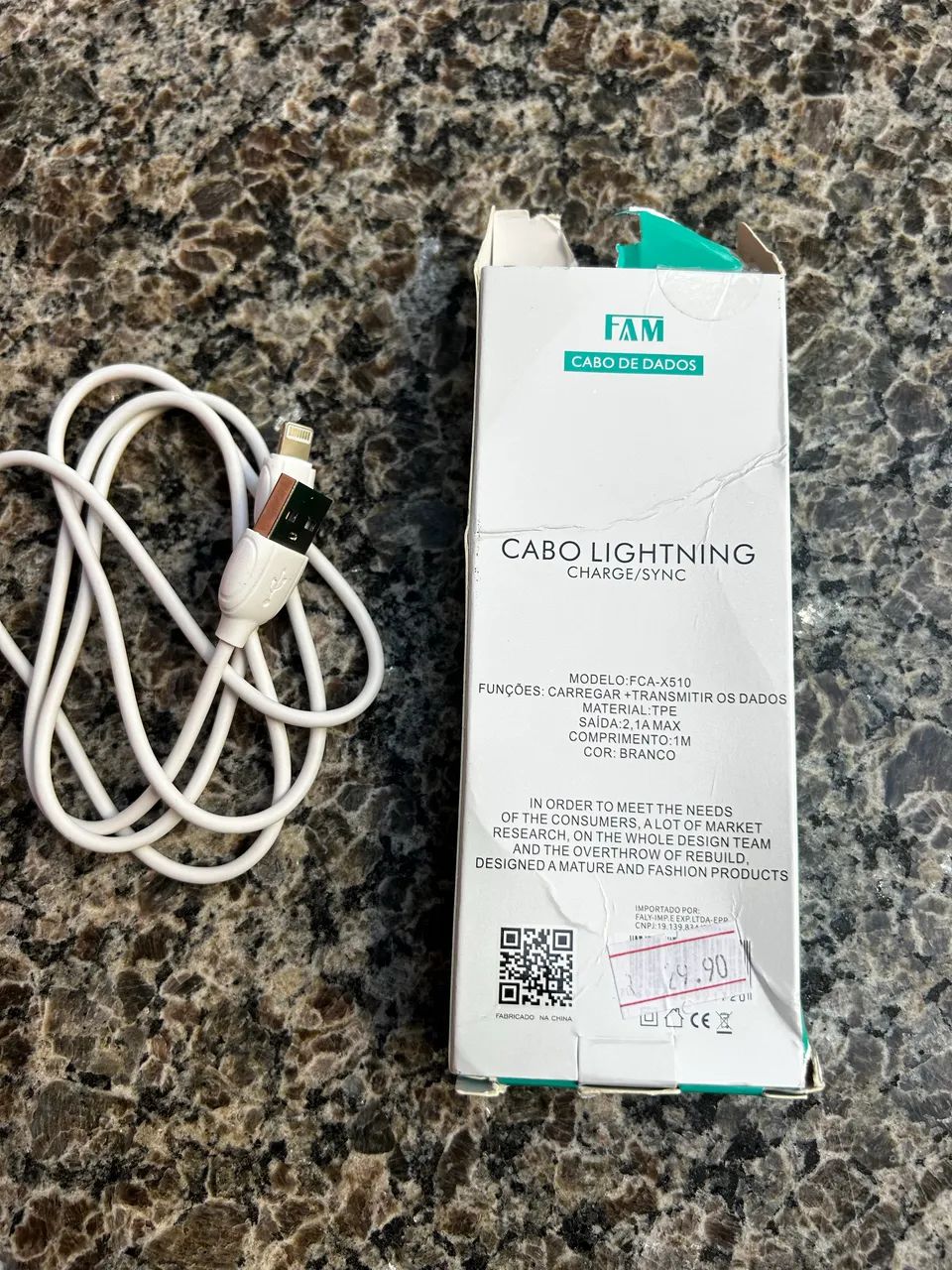 Cabo de Celular - Litghning - USB x IPhone 14 e anterior NOVO - Foto 2