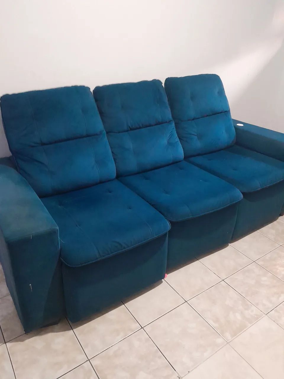 Sofá retrátil bem conservado. - Foto 4