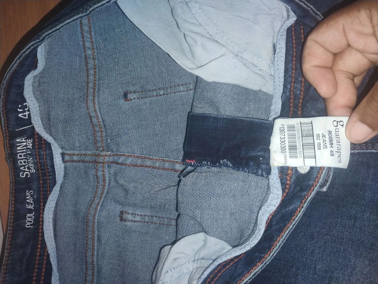  Calça jeans feminina 48 estado perfeito  - Foto 2