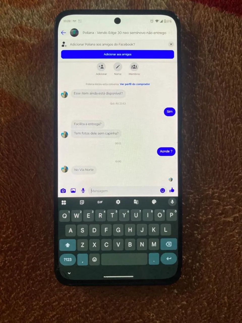 Vendo Edge 30 neo pegando perfeitamente tela origina 