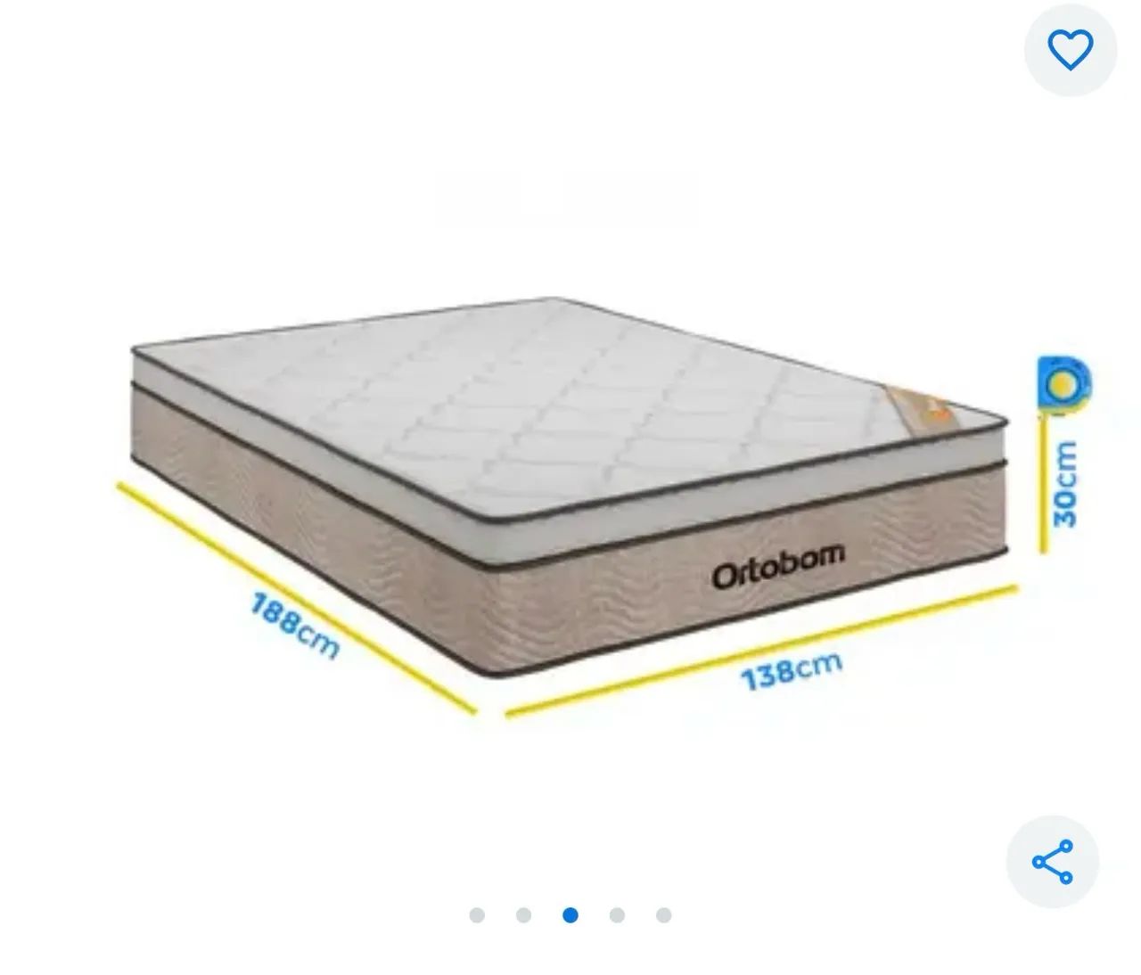  Cama Box Casal (Box + Colchão) Ortobom - Foto 4